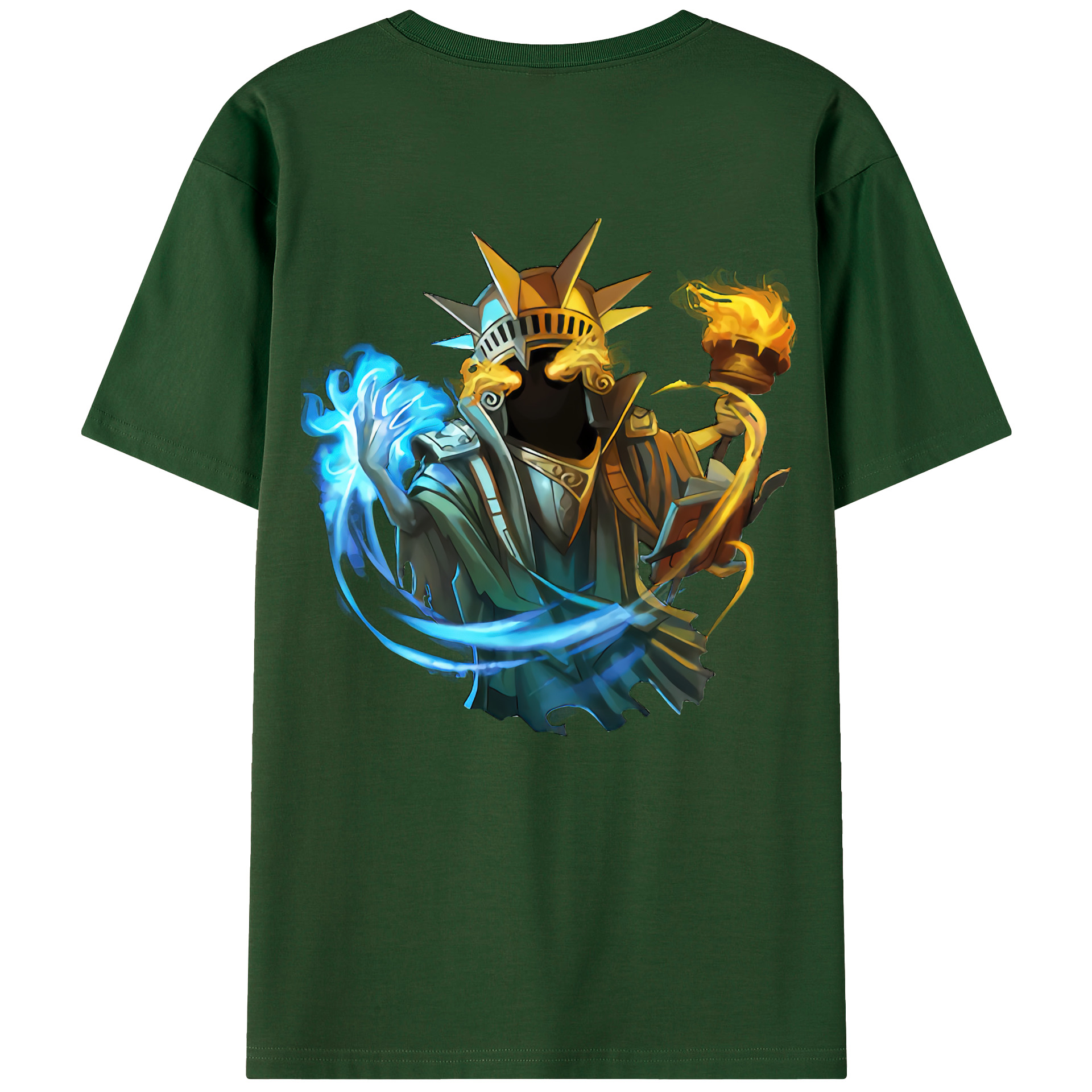 リーグ・オブ・レジェンド League of Legends LOL 綿100％半袖Tシャツ（背面プリント）